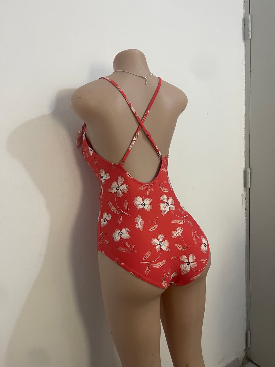 Floral Ruffle One-Piece Swimsuit