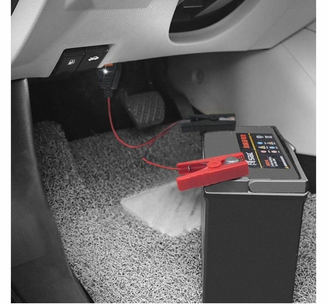 BATTERY ALLIGATOR CLIPS CAR EMERGENCY POWER