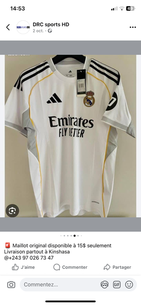 Maillot de football rouge