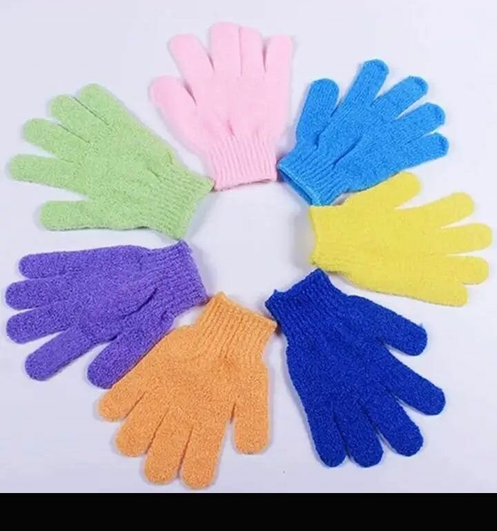 Gants de gommage douce exfoliants