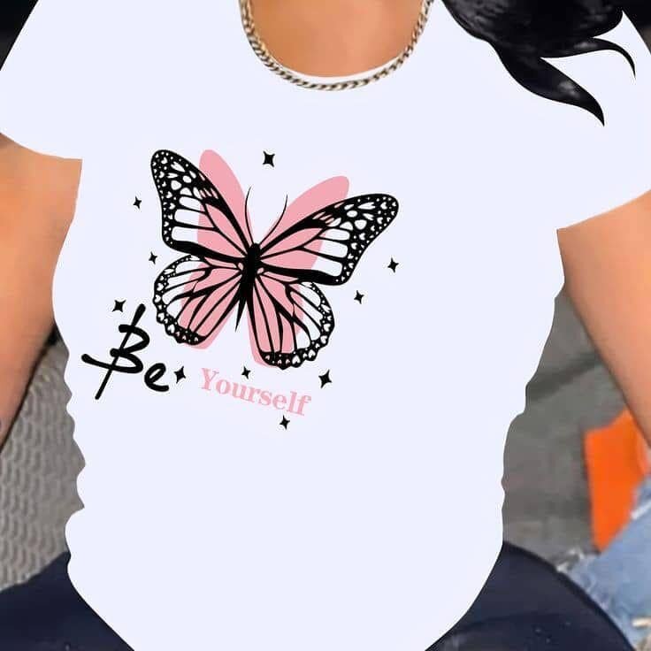 White T-shirt with print