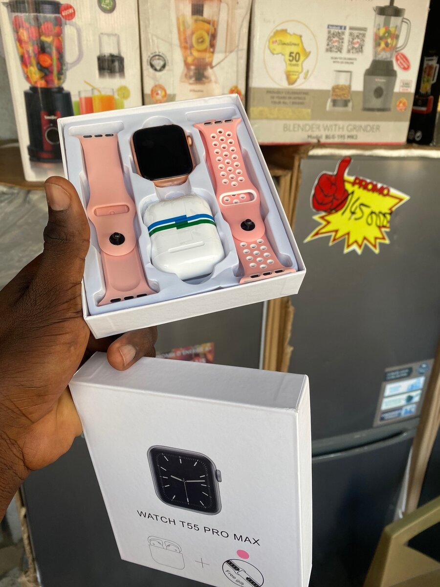 Promo de 24h: MONTR CONNECTÉ T55 PRO +AIRPOD +2 BRACELETS Ce