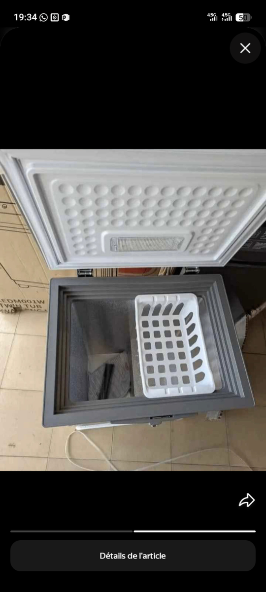 Congélateur coffre compact 100L