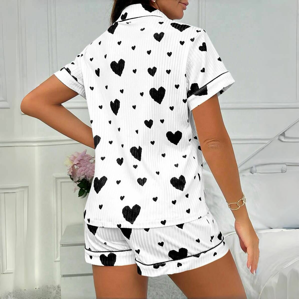 Pyjama Femme Coeurs Romantiques