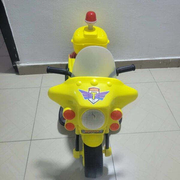 Moto électrique enfant jaune