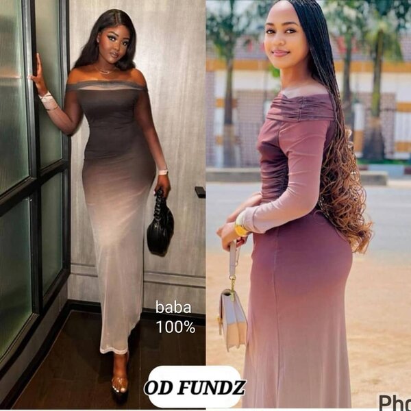 Robe longue dégradée élégante