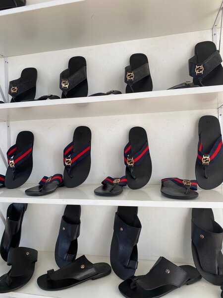 Men leather Slippers