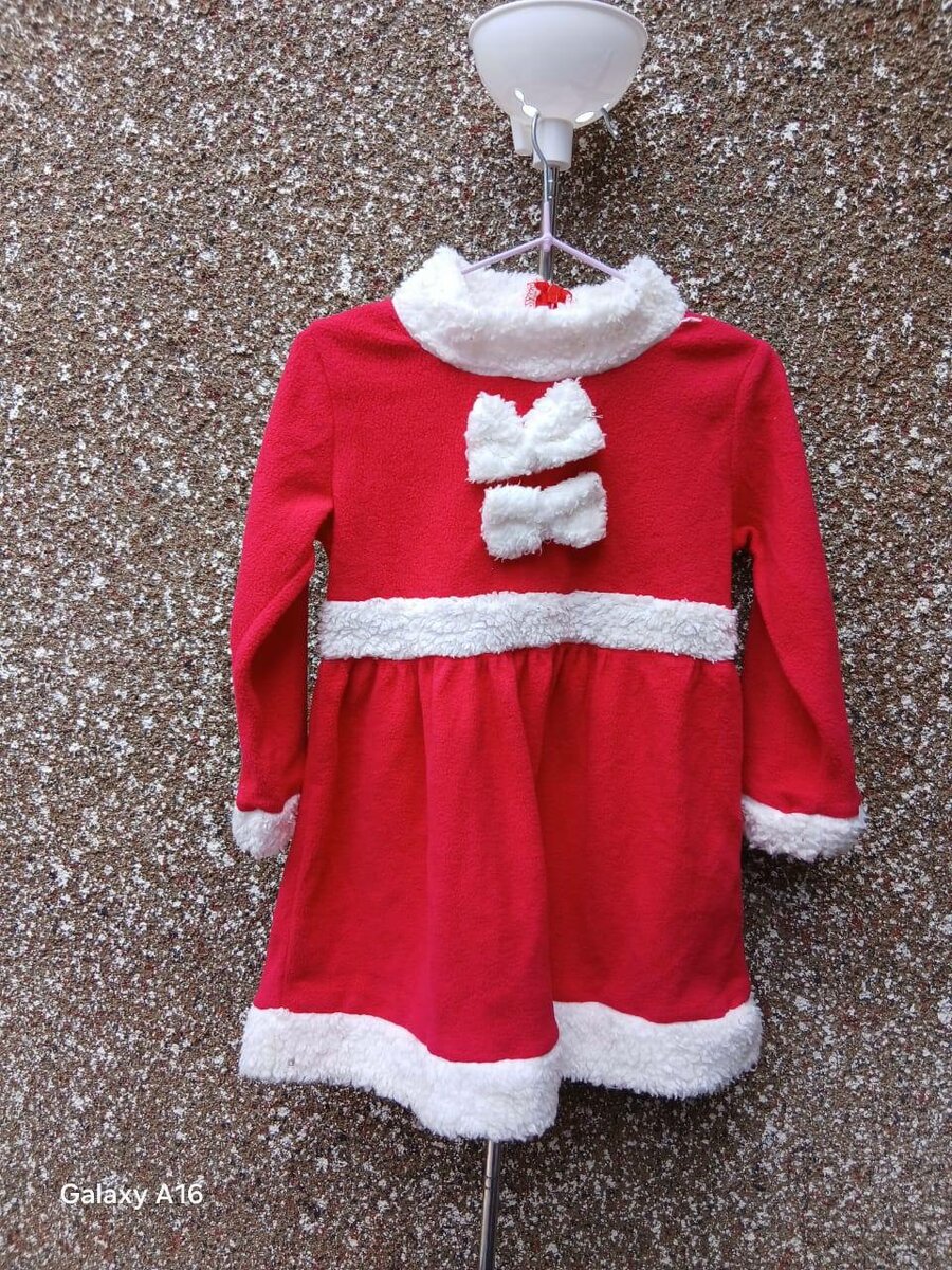 Robe fille Noël rouge