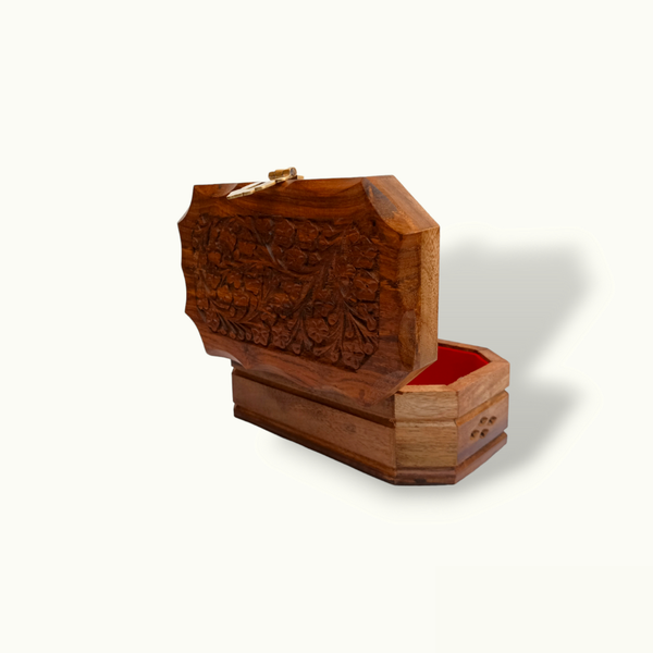Handmade Wooden Jewelry Box.
