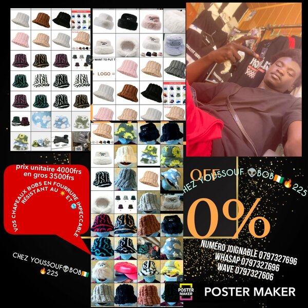 Chapeau Bob en Fourrure Hiver