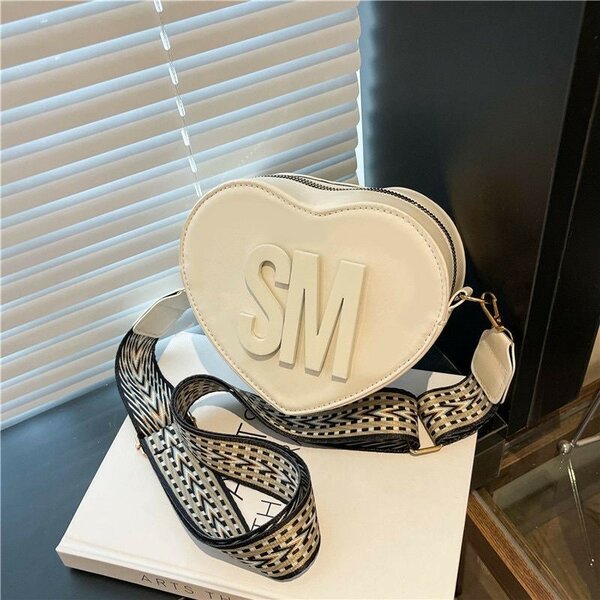 Sac bandoulière coeur coloré