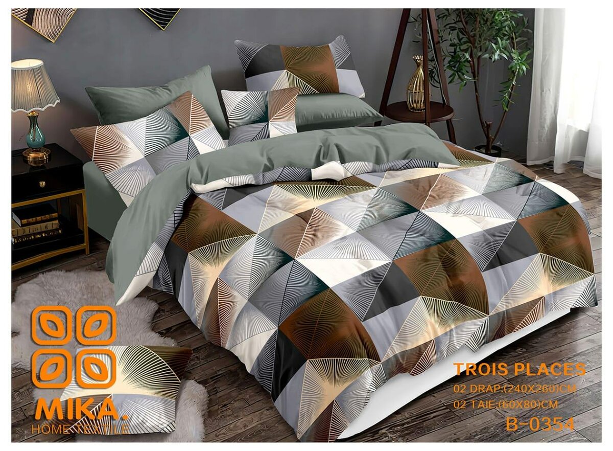 Parure de lit 3 pièces Mika