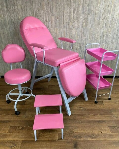 Chaise de salon rose multifonctionnelle