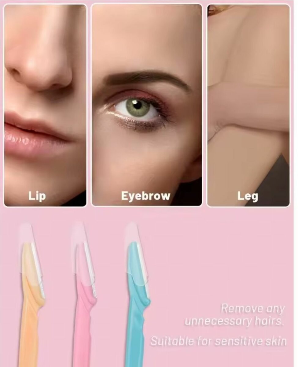 3 PCS Rasoir à sourcils pour femmes