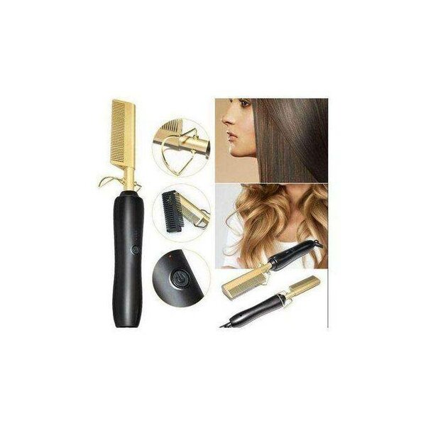 Peigne Chauffant en Céramique Or