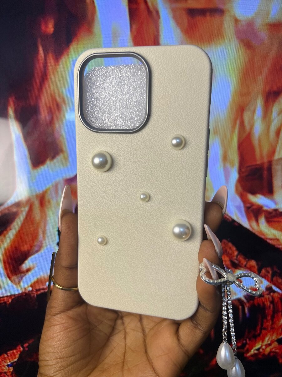 Coque de téléphone chic perles