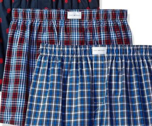 Boxers homme à carreaux