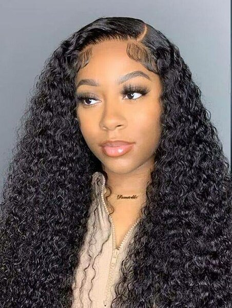 Perruque cheveux longs bouclés