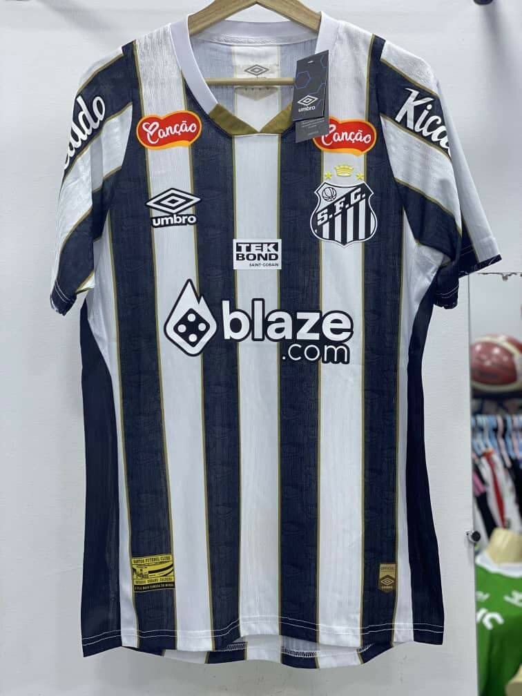 Maillot extérieur Santos FC écussons en gomme version pro