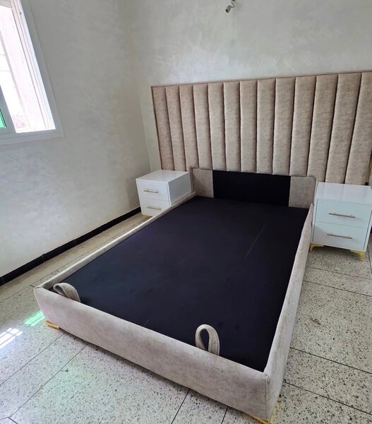 Lit plateforme design luxe