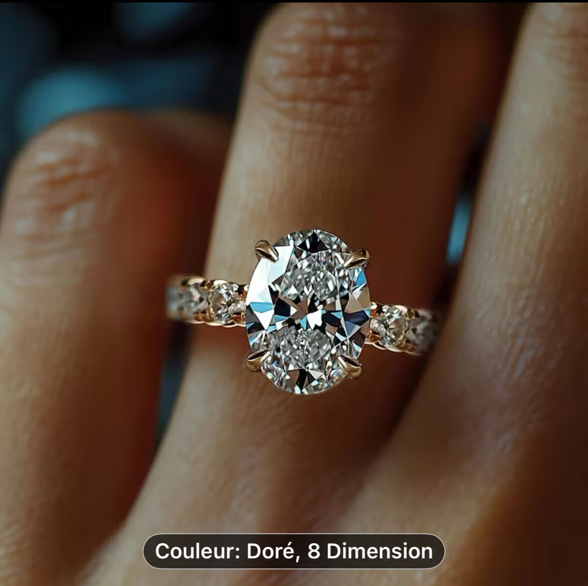 Bague Éclat Diamant Doré