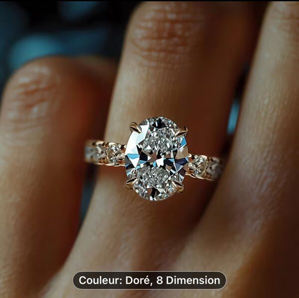 Bague Éclat Diamant Doré