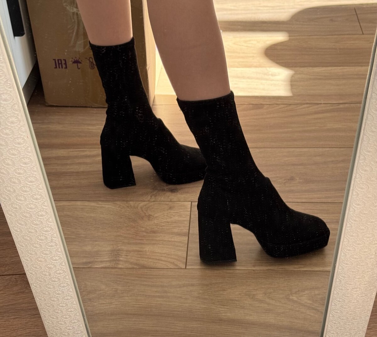 Полуботфорты на устойчивом каблуке