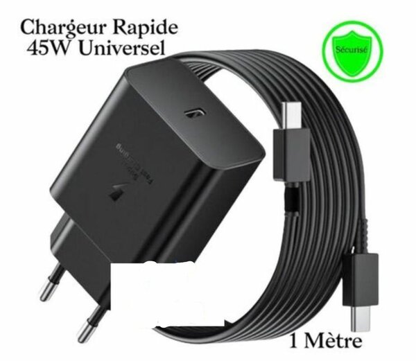 Chargeur Rapide 45W PD