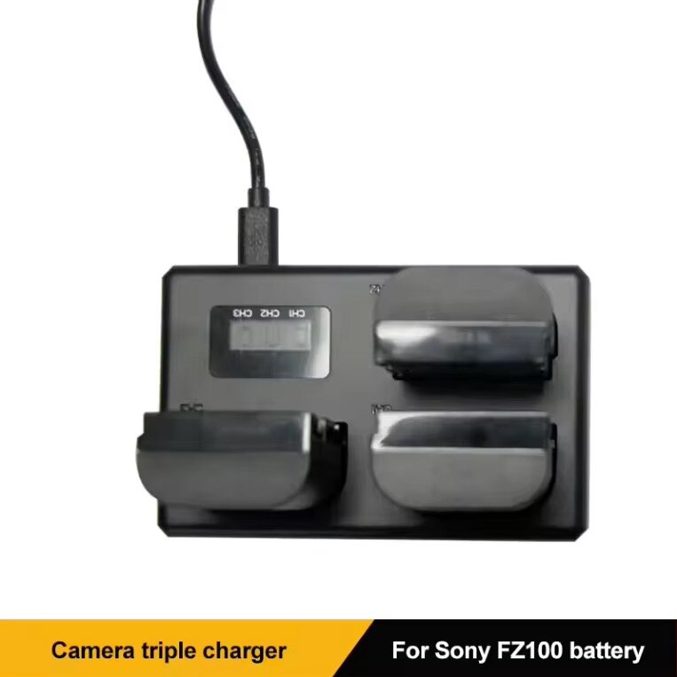 Chargeur triple pour batterie Sony FZ100