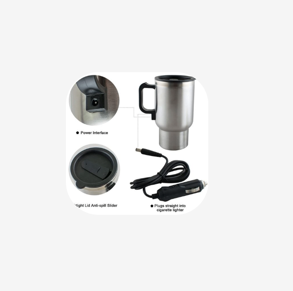 Tasse chauffante électrique en acier inoxydable