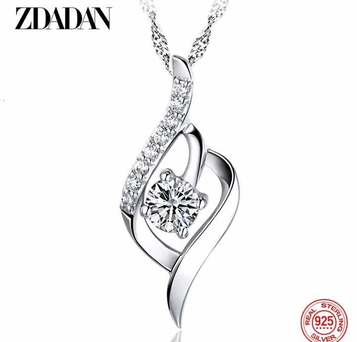 Collier en argent sterling ZDADAN