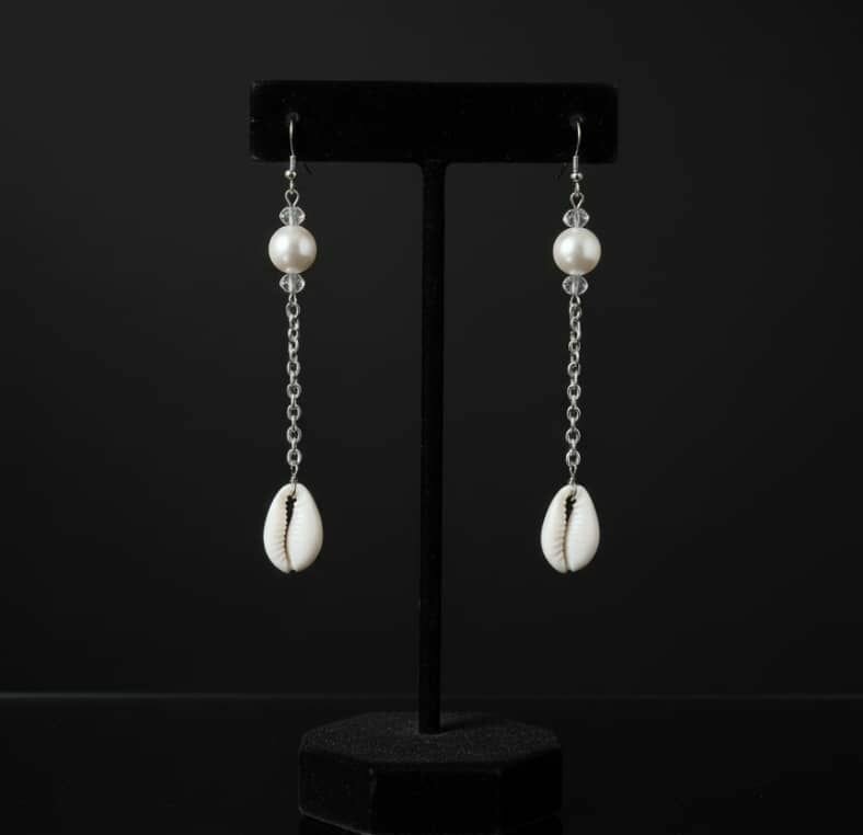 Boucle d'oreilles en cauris