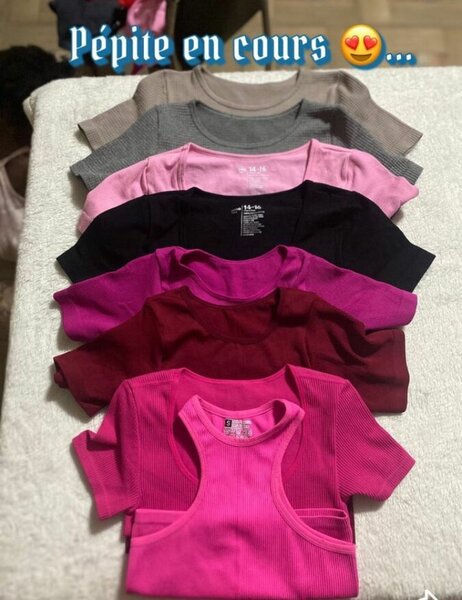 Tops stylés multicolores