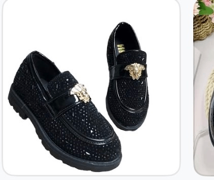 Mocassins élégants strassés