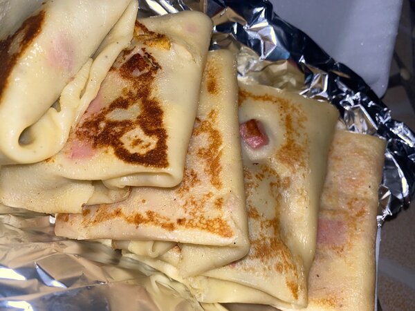 Crêpe salée à la viande hachée