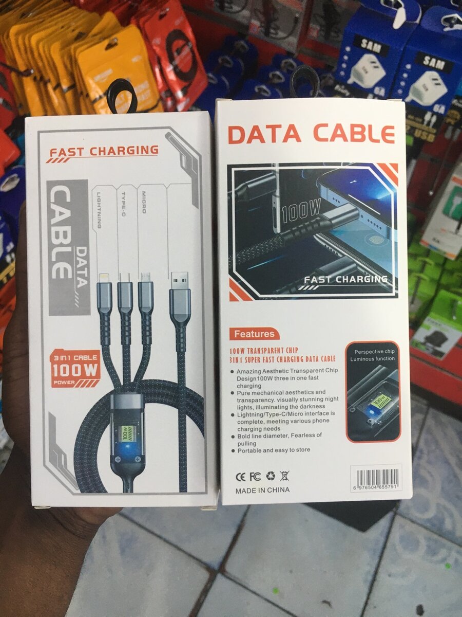 3 in 1 fast cables