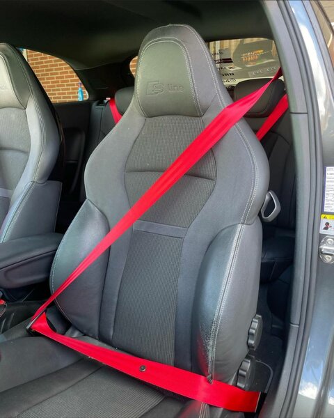 Red Seatbelts/ Custom Seat Belts