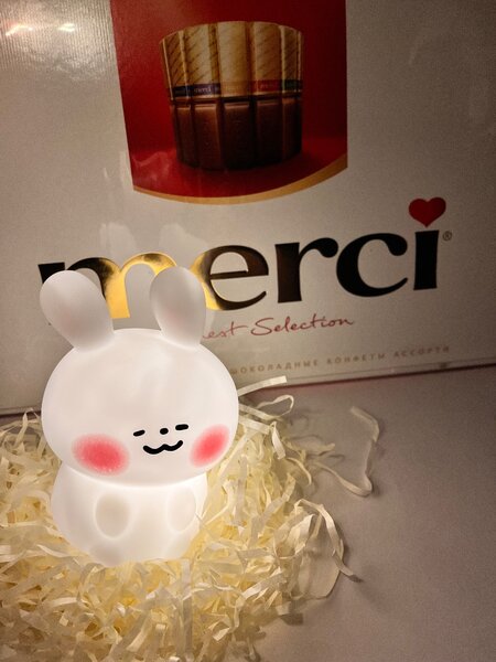 Качественный ночник-зайка