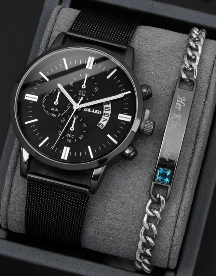 Montre homme élégante avec bracelet
