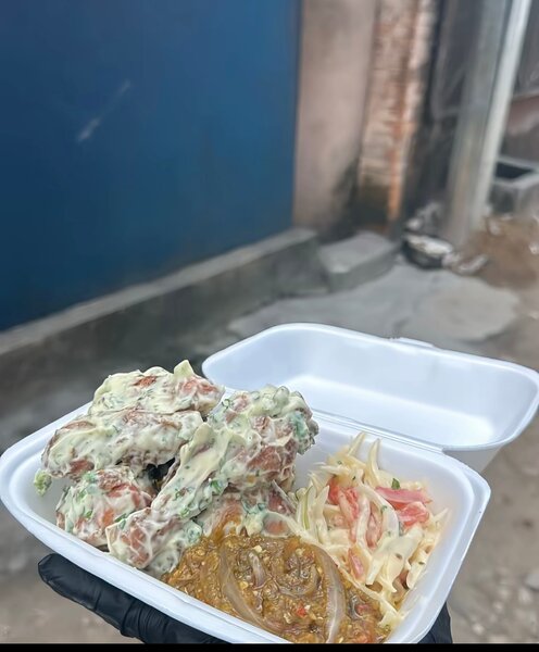 poulet mayo avec alloco