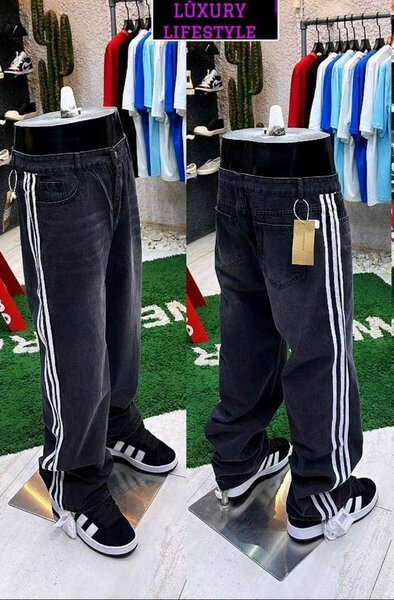 Jeans homme luxe avec bandes latérales