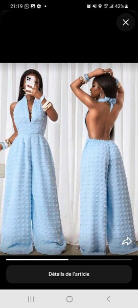 Robe Élégante Dos Nu Femme