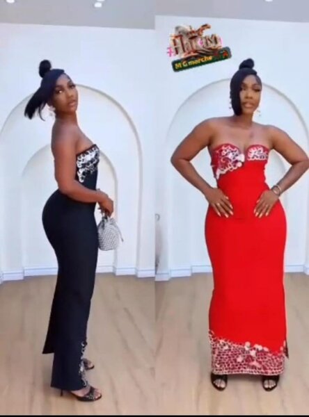 Robe longue élégante bustier