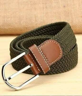 Ceinture tressée en cuir élégante