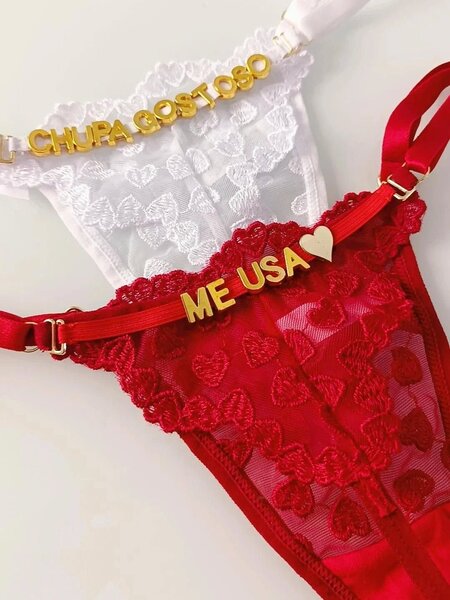 Ensemble lingerie rouge sexy pour femmes