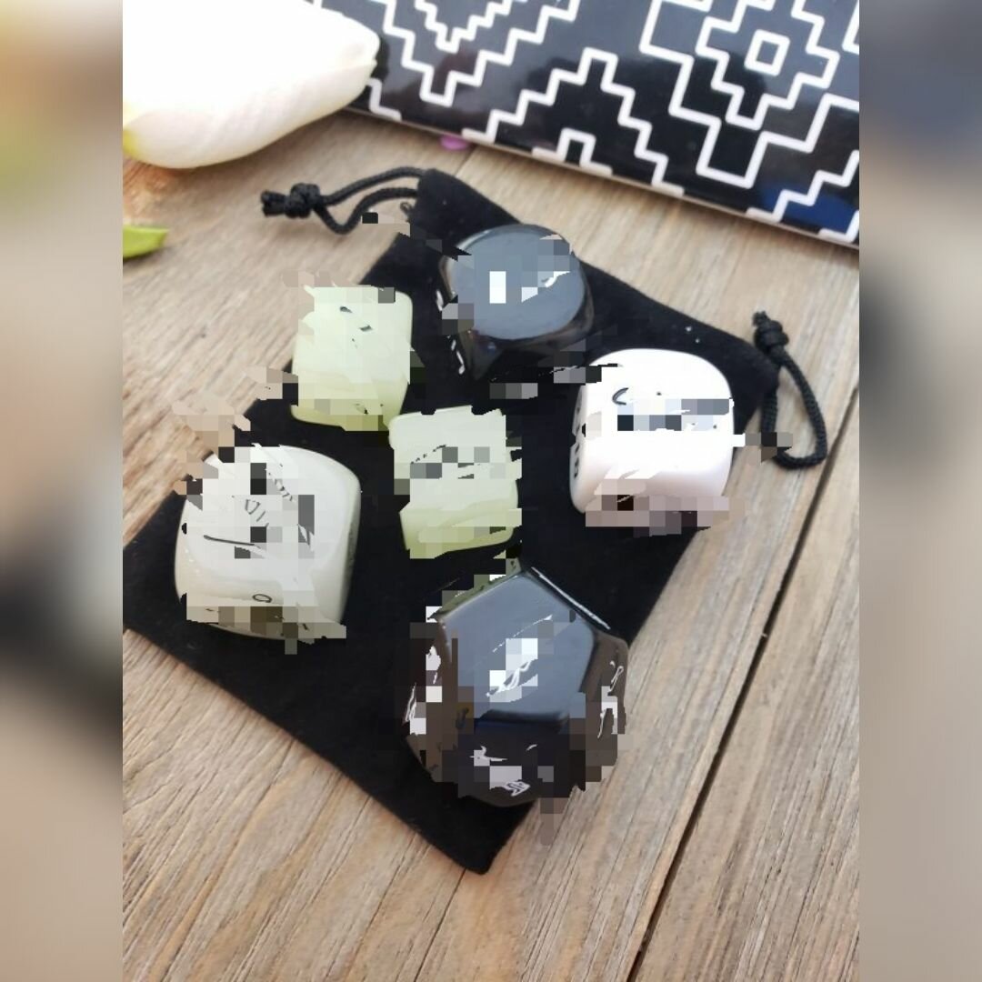 6pcs Bedroom Glow in the Dark  Dice