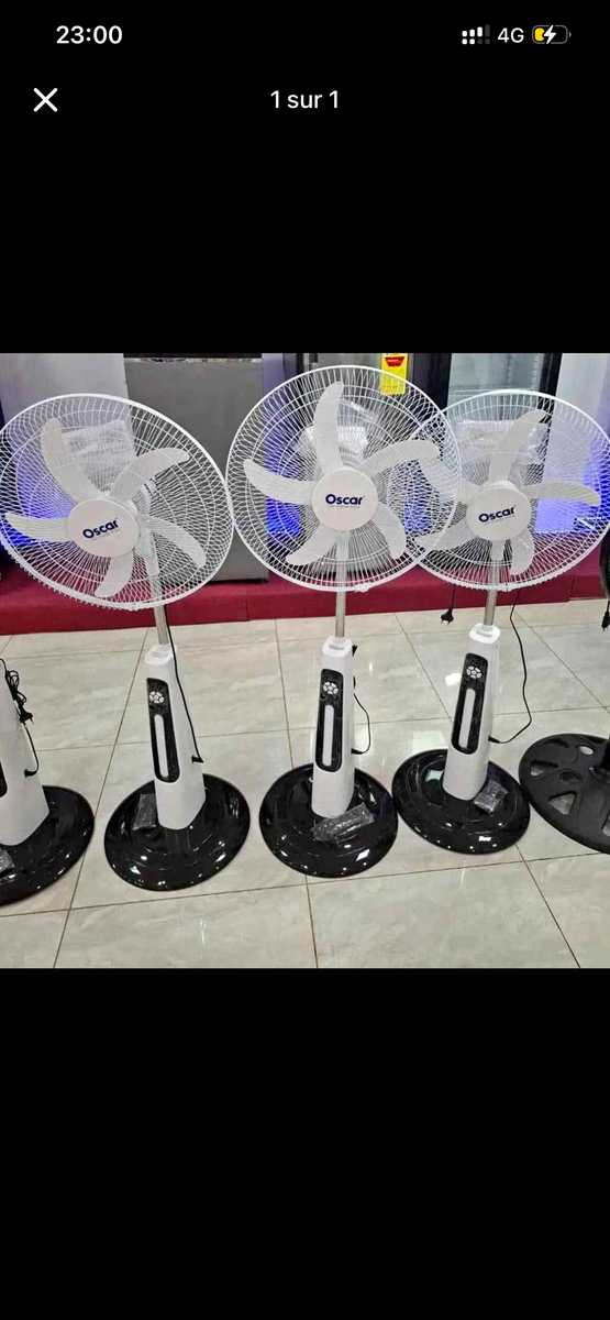 Ventilateur rechargeable