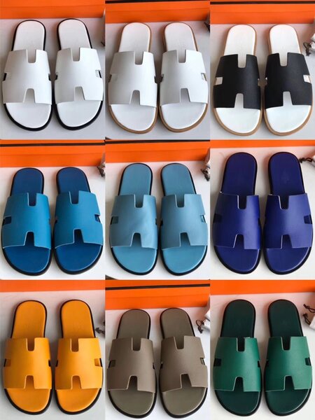 Claquettes élégantes en cuir