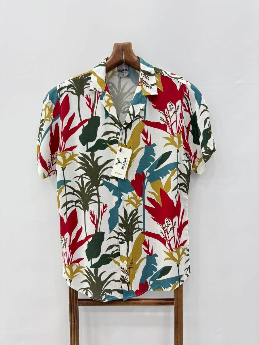 Chemise hawaïenne tropicale homme