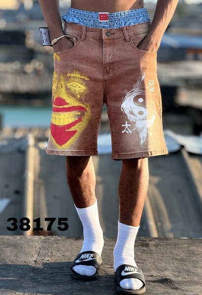 Shorts en Jean Déchiré